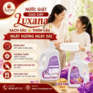 Nước giặt xả cao cấp Luxana