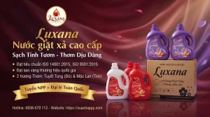 Cách dùng nước giặt cho máy cửa trên 2 Nước giặt xả Luxana