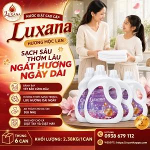 Nước giặt xả Luxana