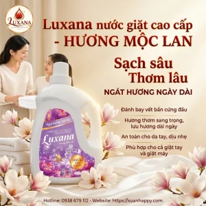 Nước giặt xả Luxana